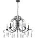 Amara 5 Light 38 inch Matte Black Chandelier Ceiling Light