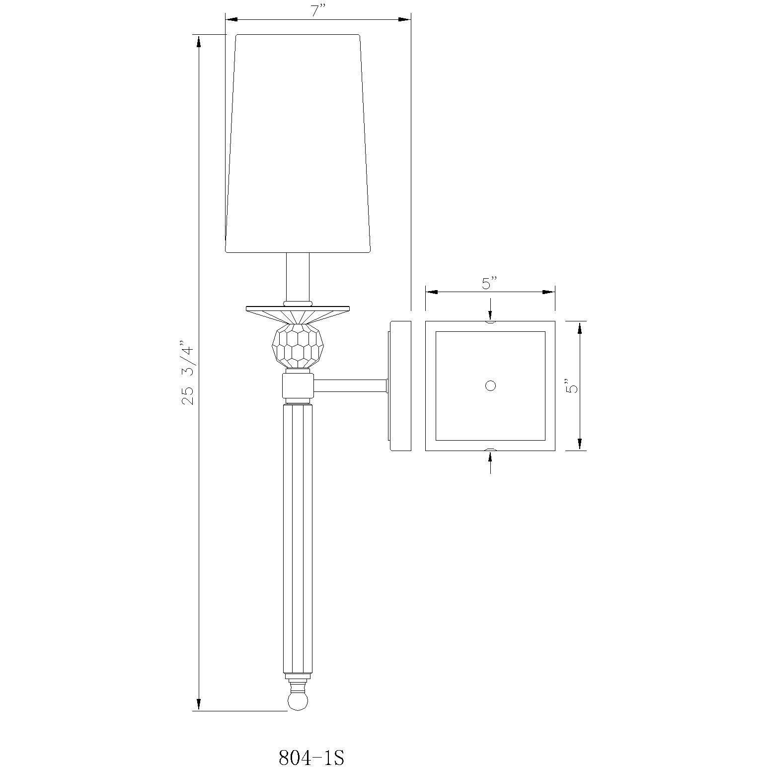 Ava 1 Light 5.5 inch Matte Black Wall Sconce Wall Light