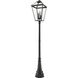 Talbot 4 Light 116.75 inch Black Outdoor Post Mounted Fixture