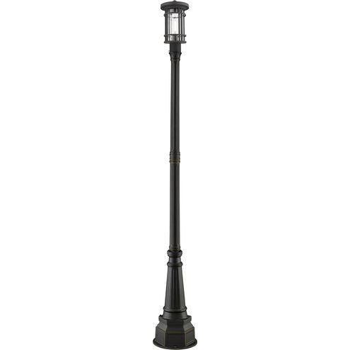 Jordan 1 Light 96.5 inch Oil Rubbed Bronze Outdoor Post Mounted Fixture in 18
