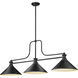 Melange 3 Light 14.00 inch Billiard Light