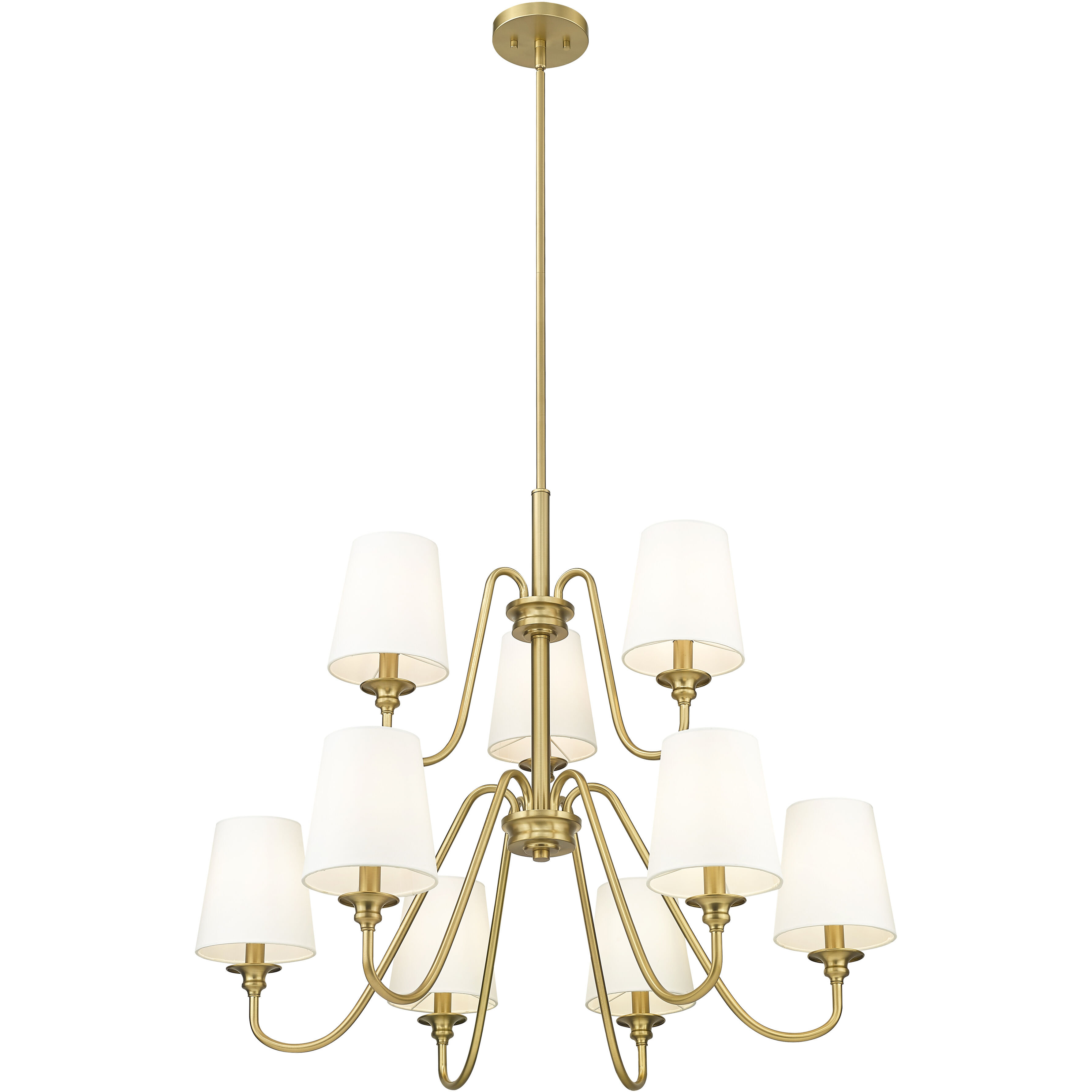 Gianna 9 Light 32 inch Modern Gold Chandelier Ceiling Light
