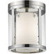Willow 3 Light 9 inch Chrome Flush Mount Ceiling Light