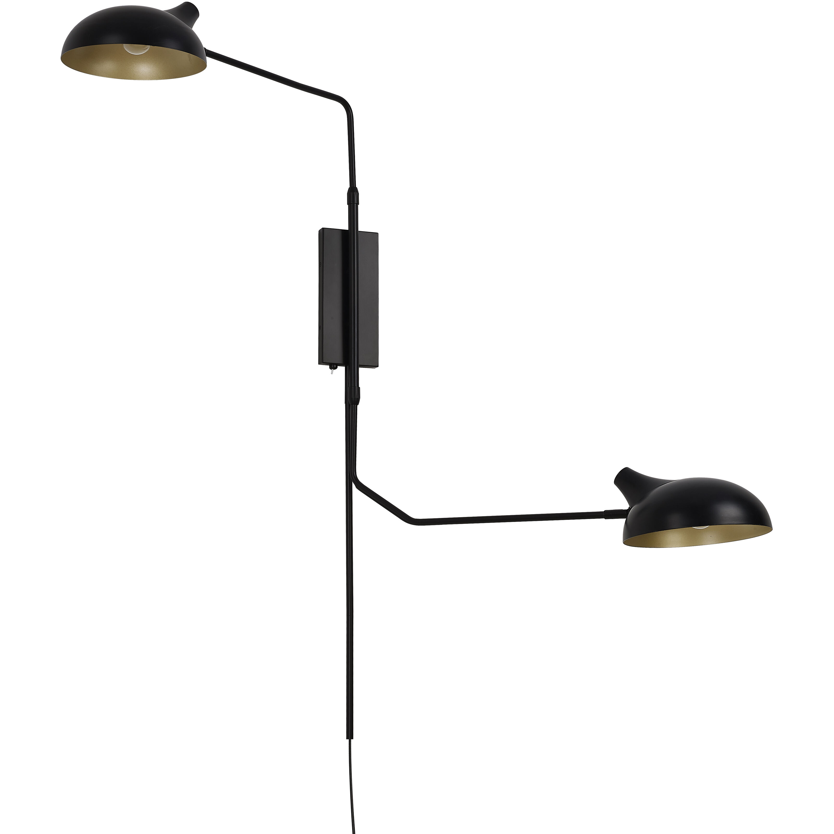 Bellamy 2 Light 62.75 inch Matte Black Wall Sconce Wall Light