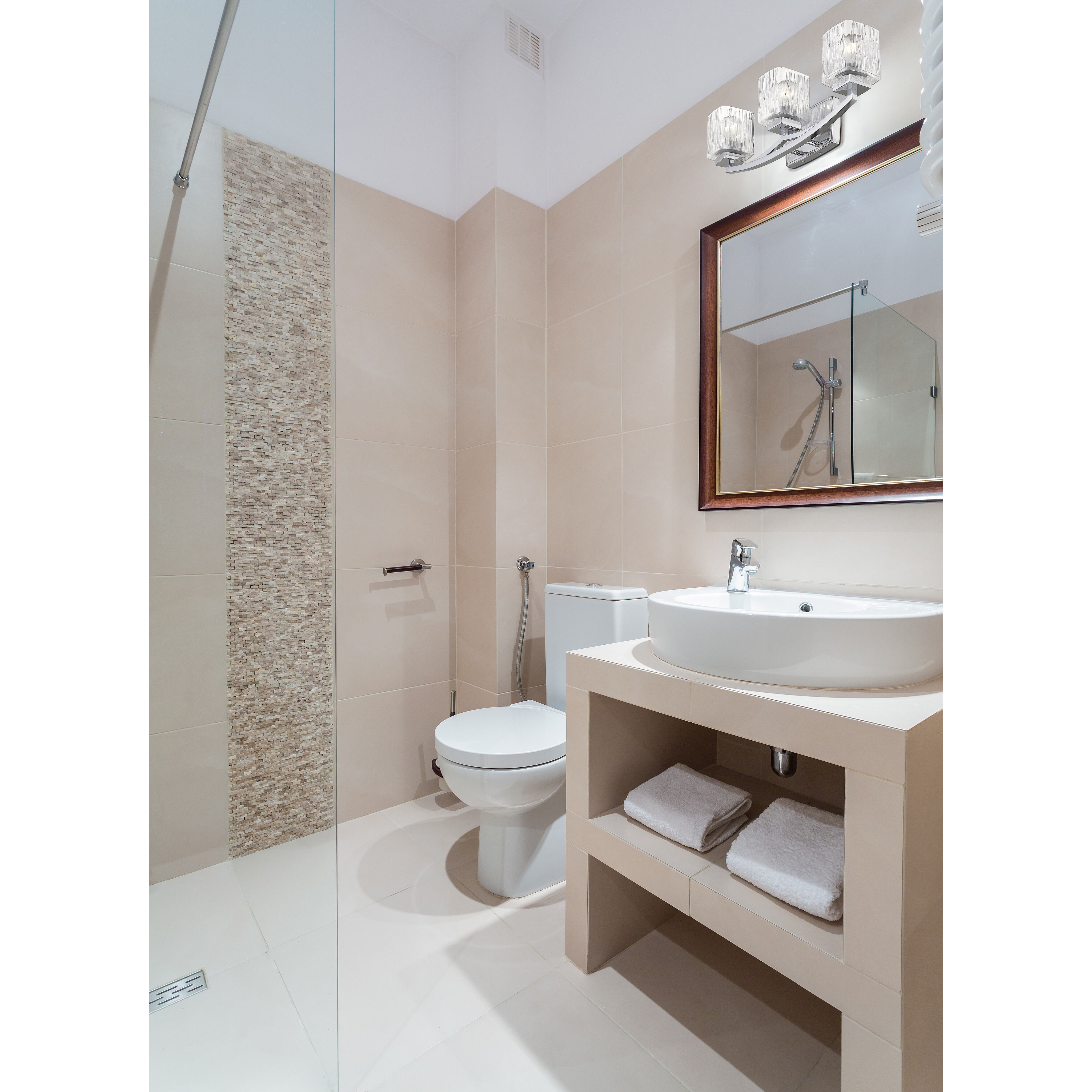 Zaid 3 Light 24 inch Chrome Vanity Wall Light