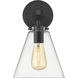 Harper 1 Light 8 inch Matte Black Wall Sconce Wall Light