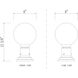 Laurent 1 Light 13.5 inch Black Outdoor Pier Mounted Fixture
