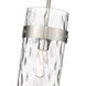 Fontaine 1 Light 6.25 inch Brushed Nickel Pendant Ceiling Light