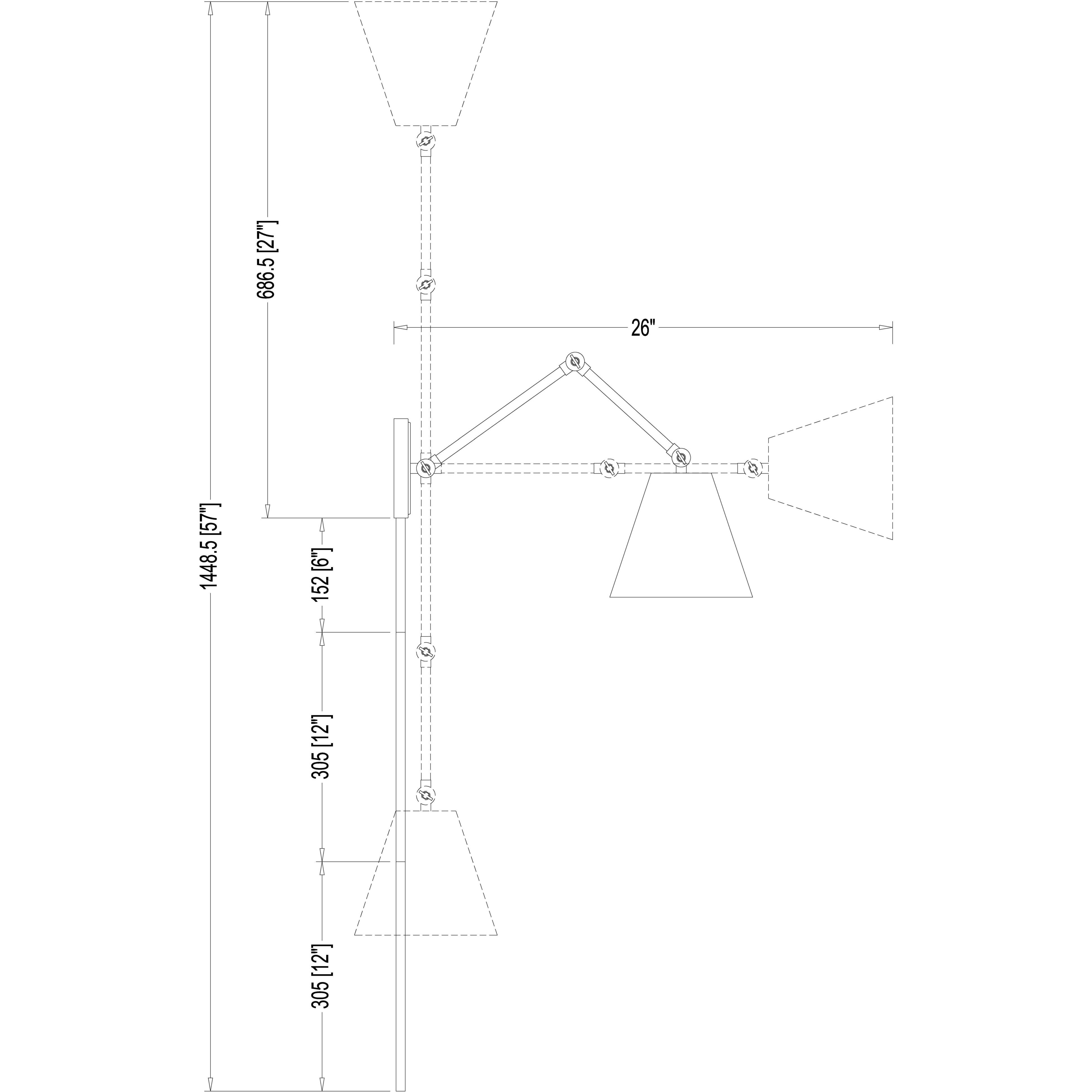 Regent 1 Light 7.5 inch Modern Gold Wall Sconce Wall Light