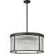 Carnaby 6 Light 24.25 inch Matte Black Chandelier Ceiling Light
