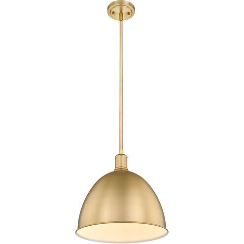 Sawyer 1 Light 12.5 inch Classic Brass Pendant Ceiling Light