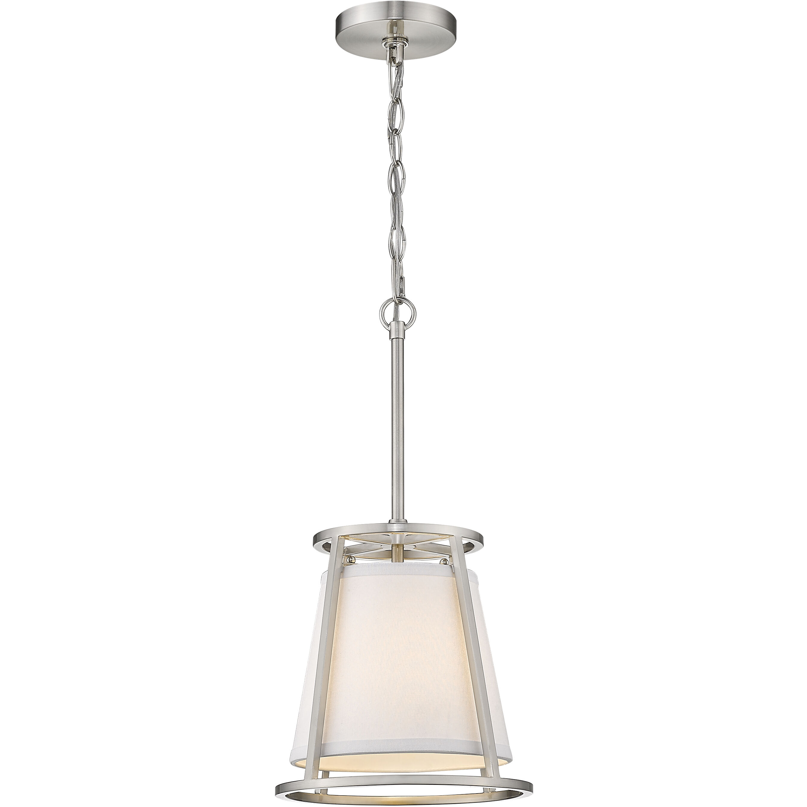 Lenyx 1 Light 10 inch Brushed Nickel Pendant Ceiling Light