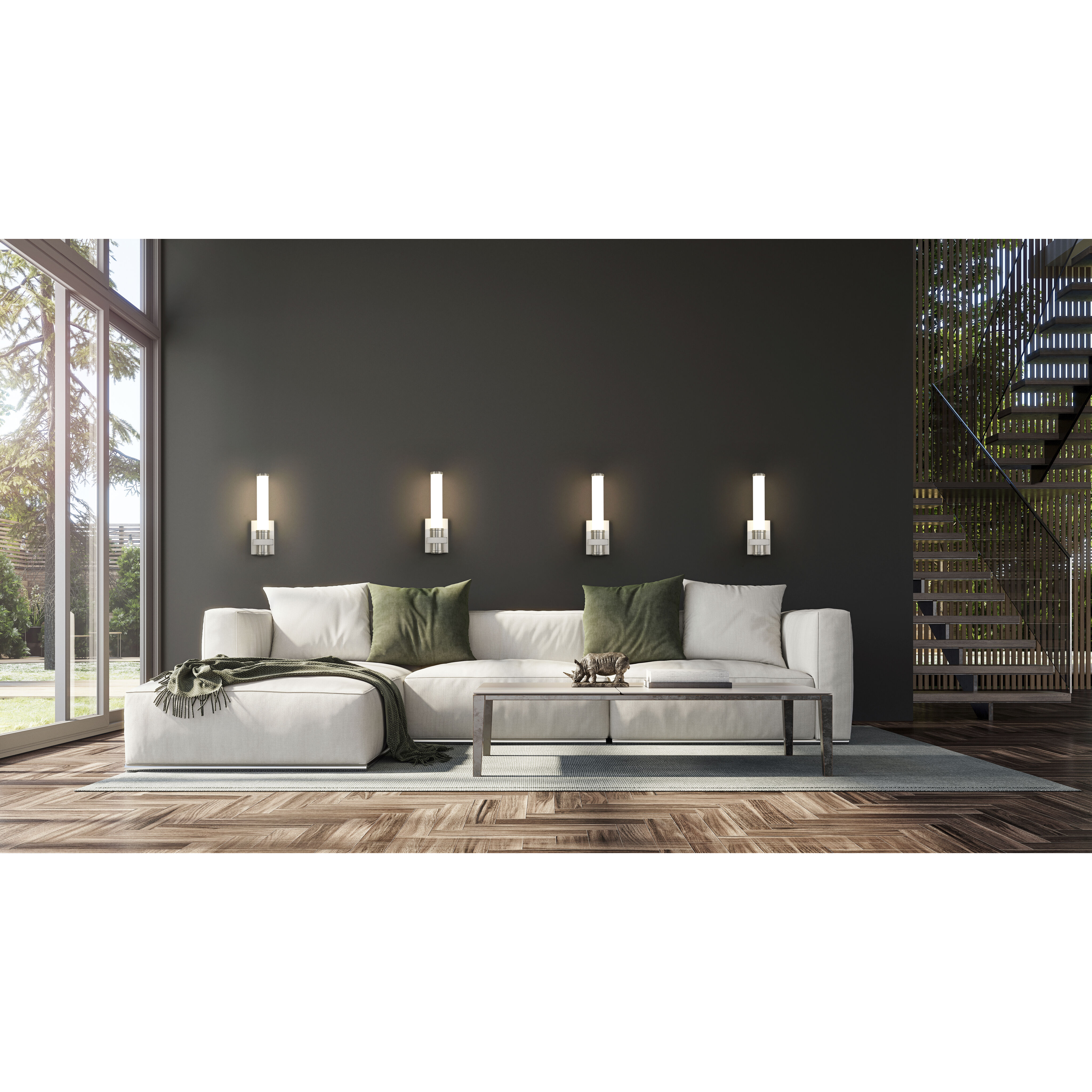 Idris Wall Sconce Wall Light in Brushed Nickel