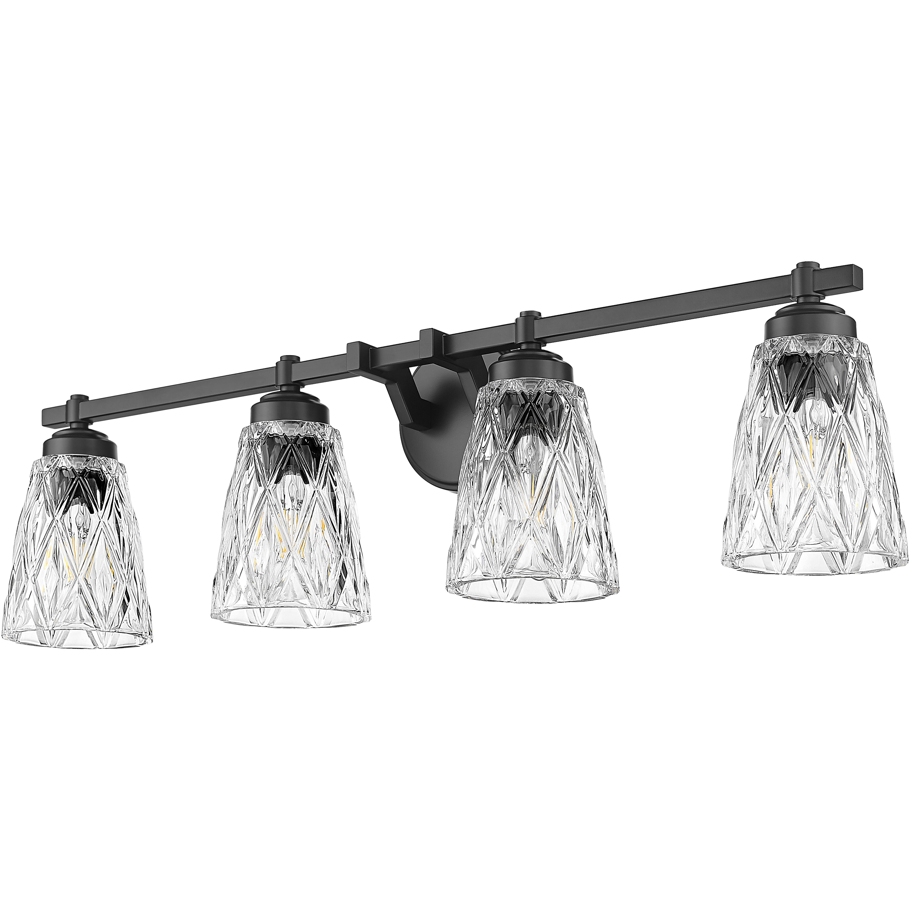 Andree Vanity Wall Light in Matte Black