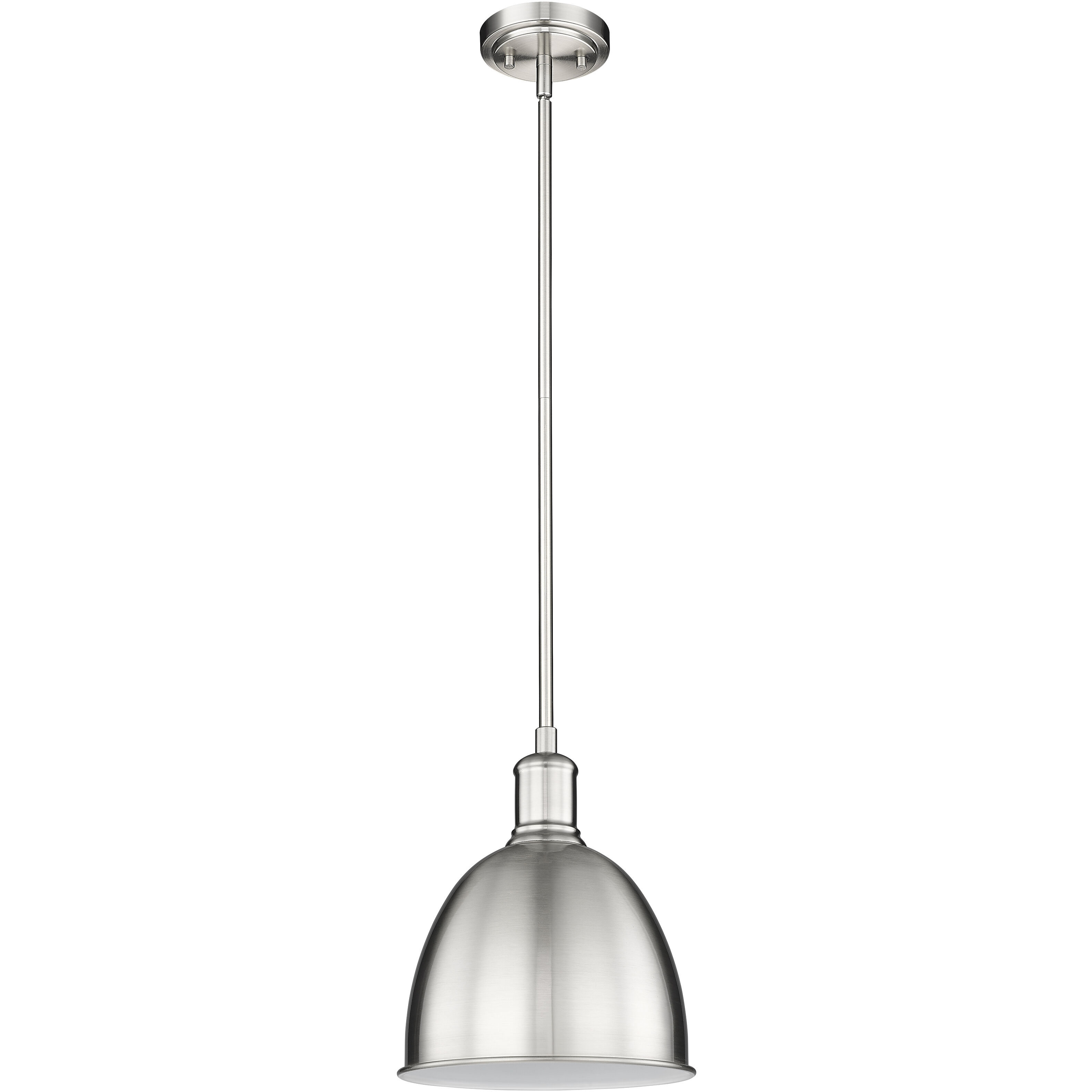 Sawyer 1 Light 8.25 inch Brushed Nickel Pendant Ceiling Light