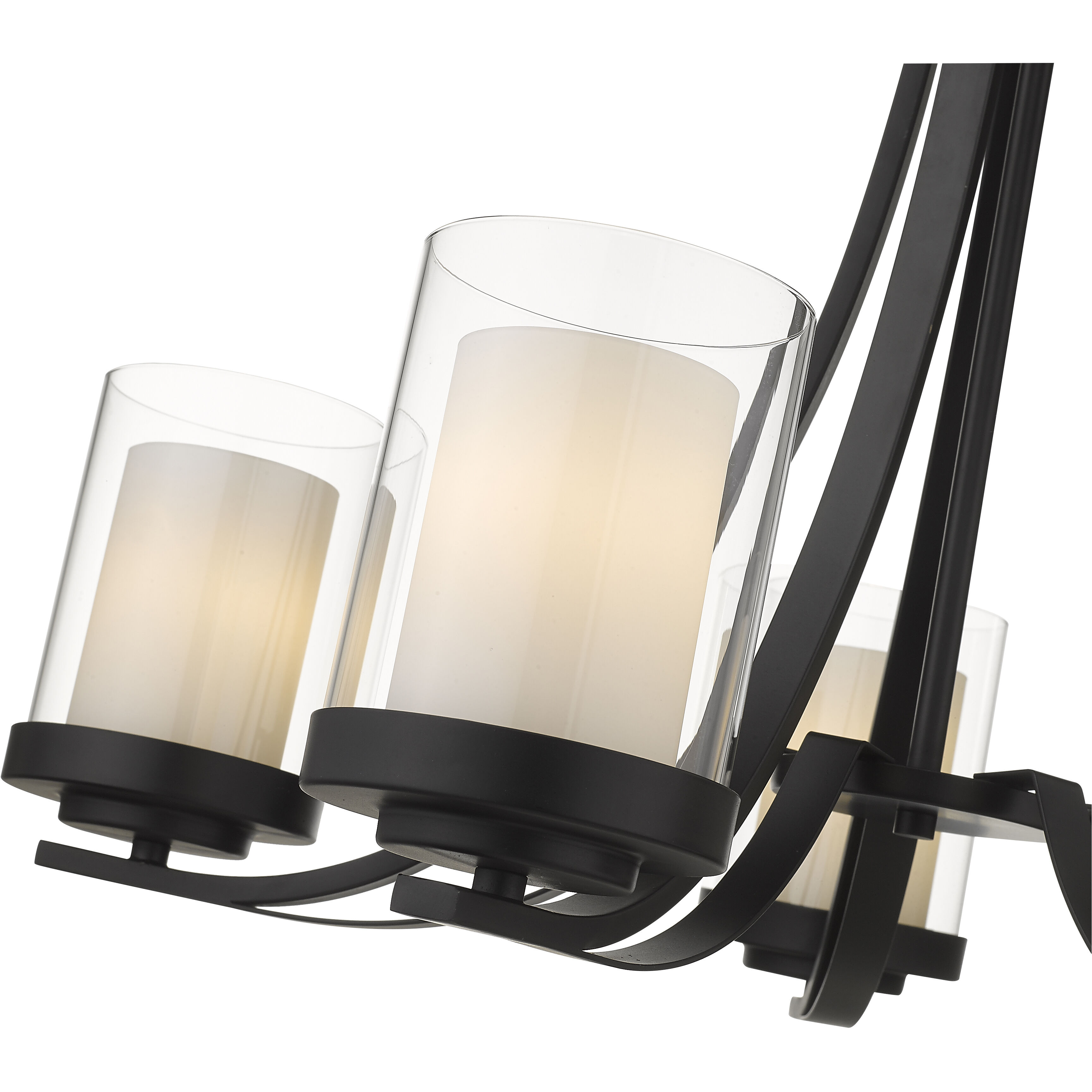 Willow 5 Light 25.25 inch Matte Black Chandelier Ceiling Light