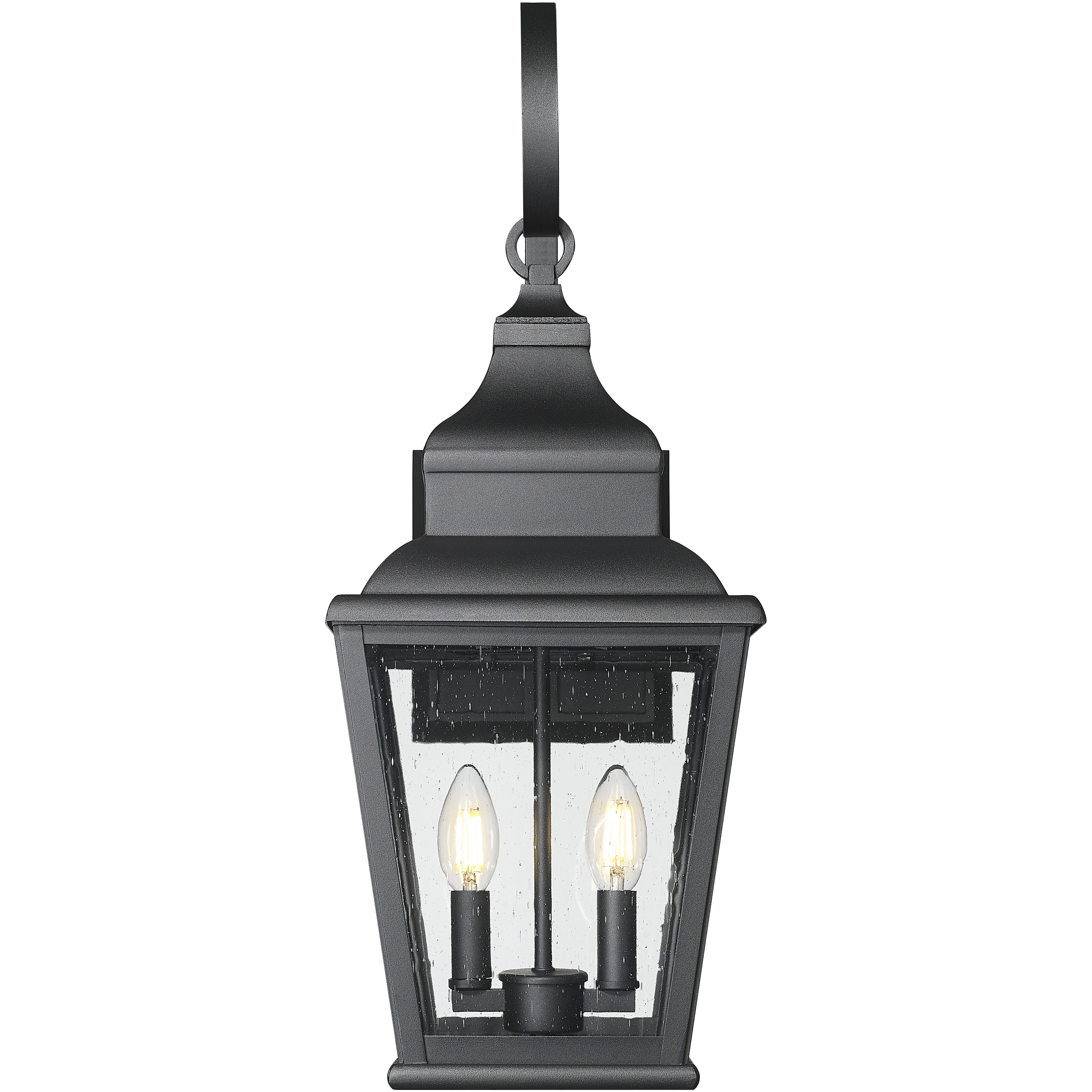 Raphael 2 Light 23.75 inch Sand Black Outdoor Wall Light in Soft Sand Black