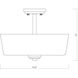 Arlington 3 Light 14.75 inch Bronze Semi Flush Mount Ceiling Light