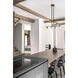 Calumet 6 Light 30 inch Matte Black and Olde Brass Chandelier Ceiling Light in Matte Black and Factory Bronze