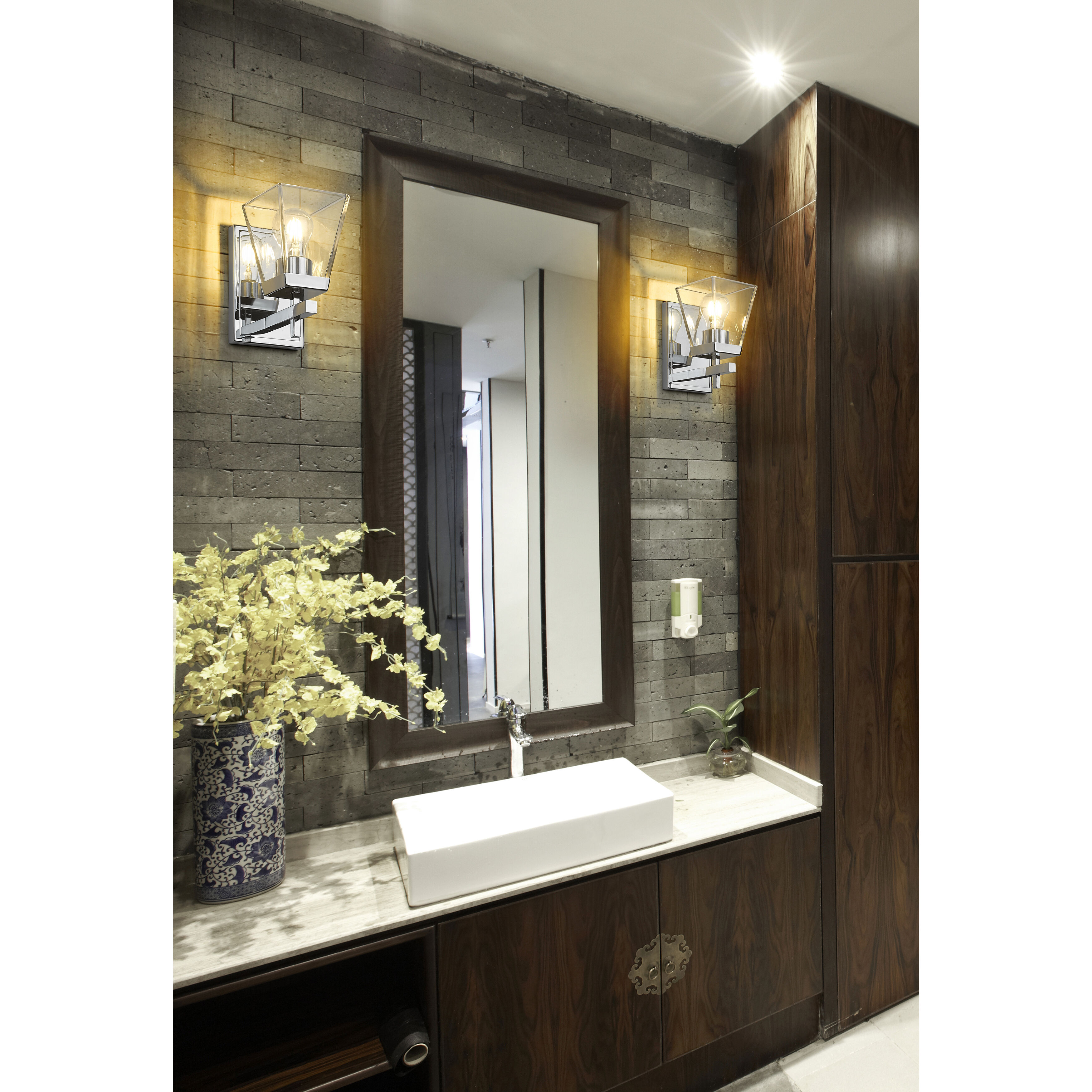 Lauren 1 Light 5 inch Chrome Wall Sconce Wall Light