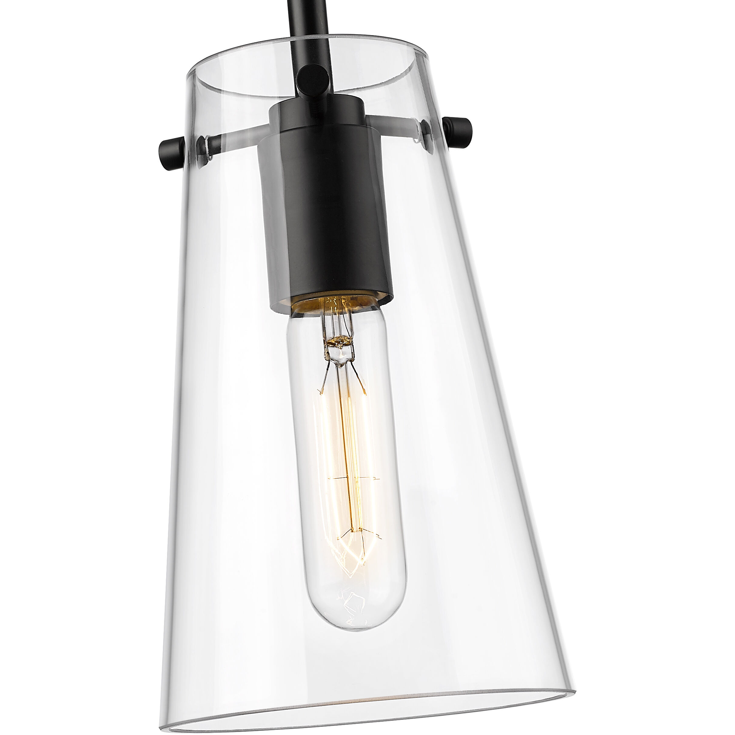 Kira 1 Light 5 inch Matte Black Pendant Ceiling Light