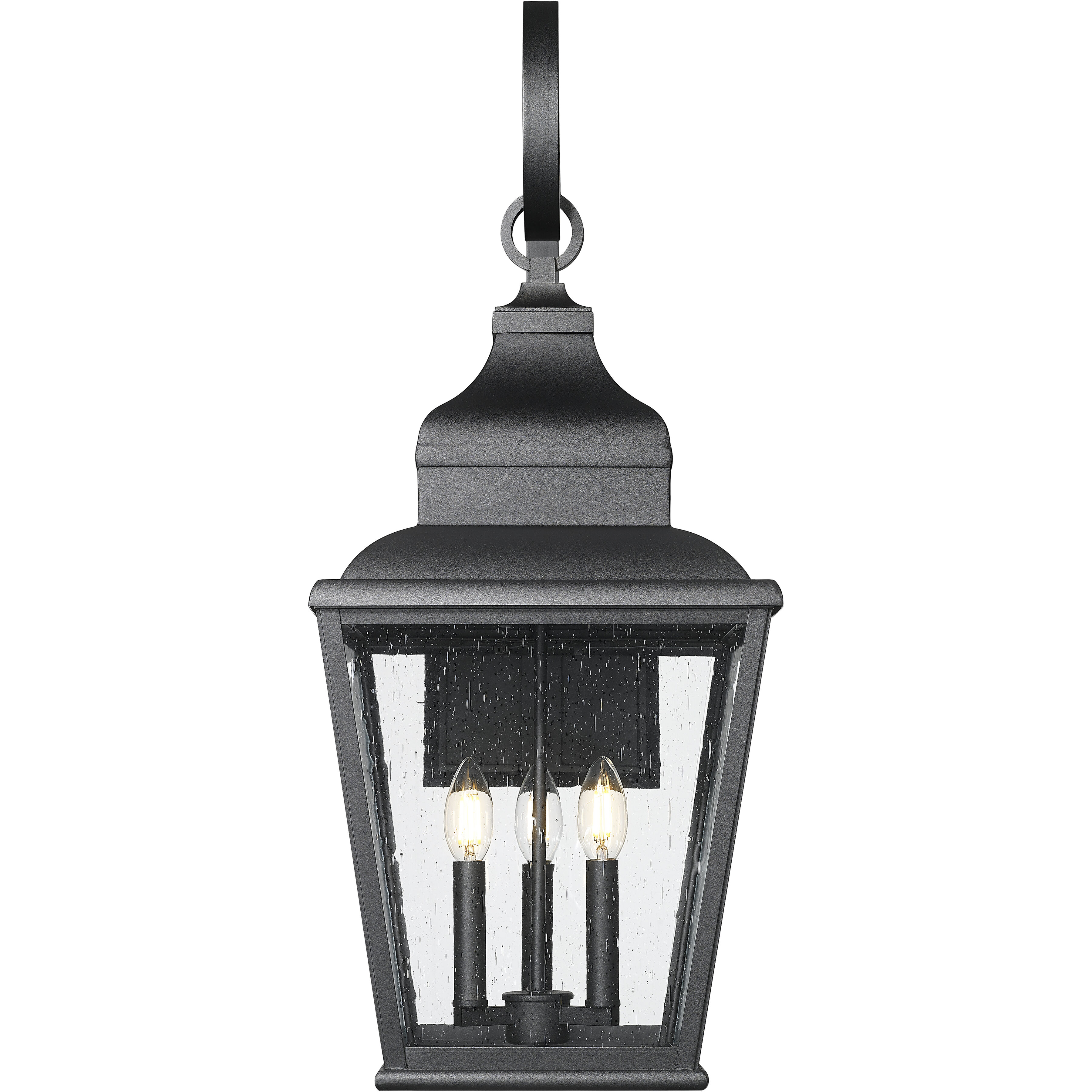 Raphael 3 Light 30.5 inch Sand Black Outdoor Wall Light in Soft Sand Black
