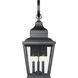 Raphael 3 Light 30.5 inch Sand Black Outdoor Wall Light in Soft Sand Black