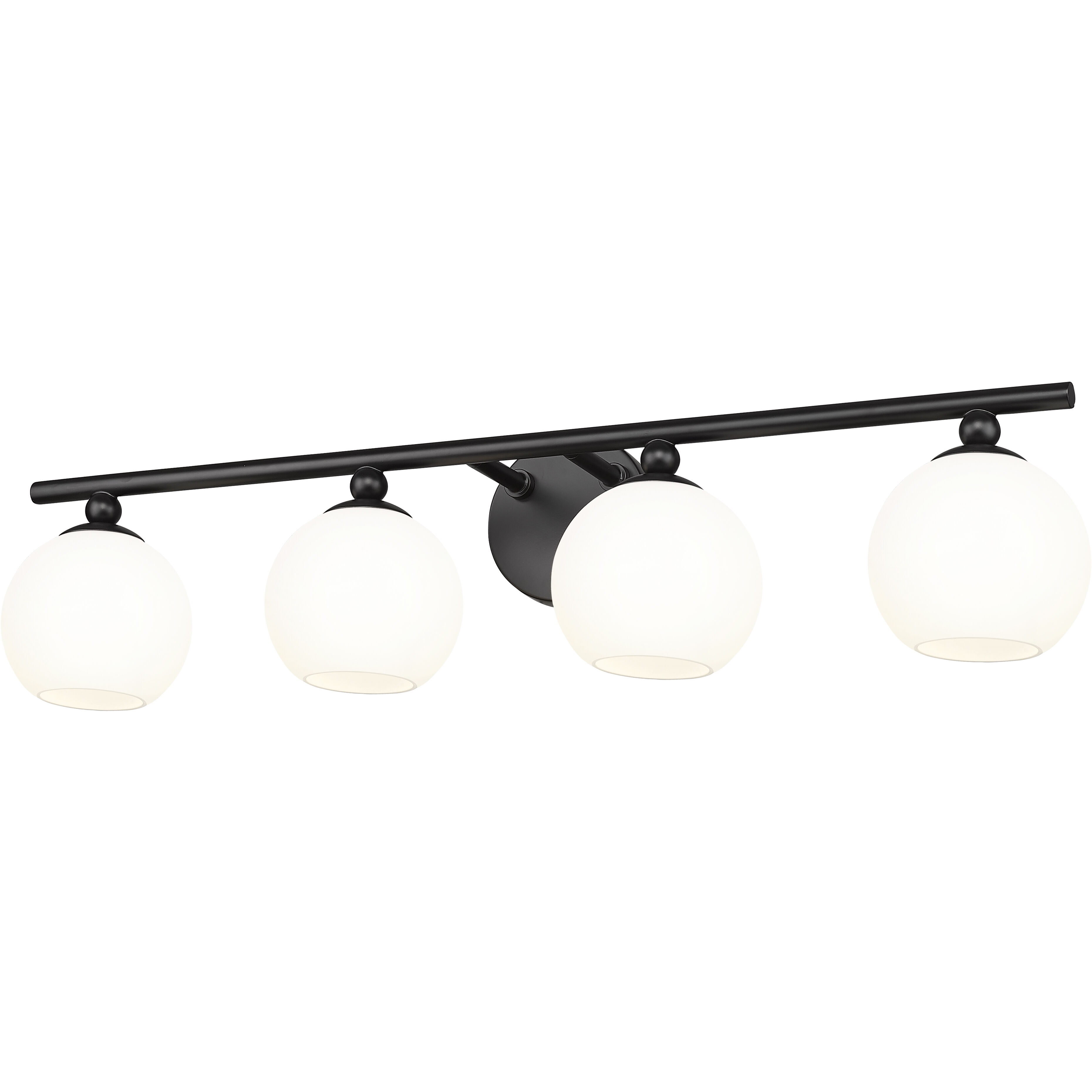 Neoma 4 Light 30 inch Matte Black Vanity Wall Light