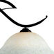 Phoenix 3 Light 54 inch Bronze Billiard Ceiling Light in White Mottle Glass
