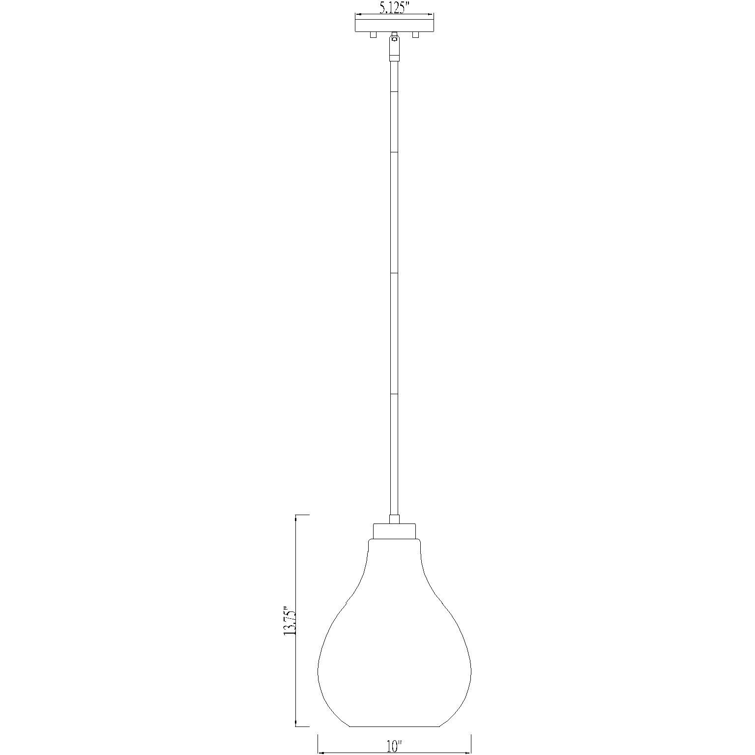 Bon Air 1 Light 10 inch Brushed Nickel Pendant Ceiling Light