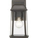 Millworks 1 Light 10.25 inch Oil Rubbed Bronze Outdoor Wall Light
