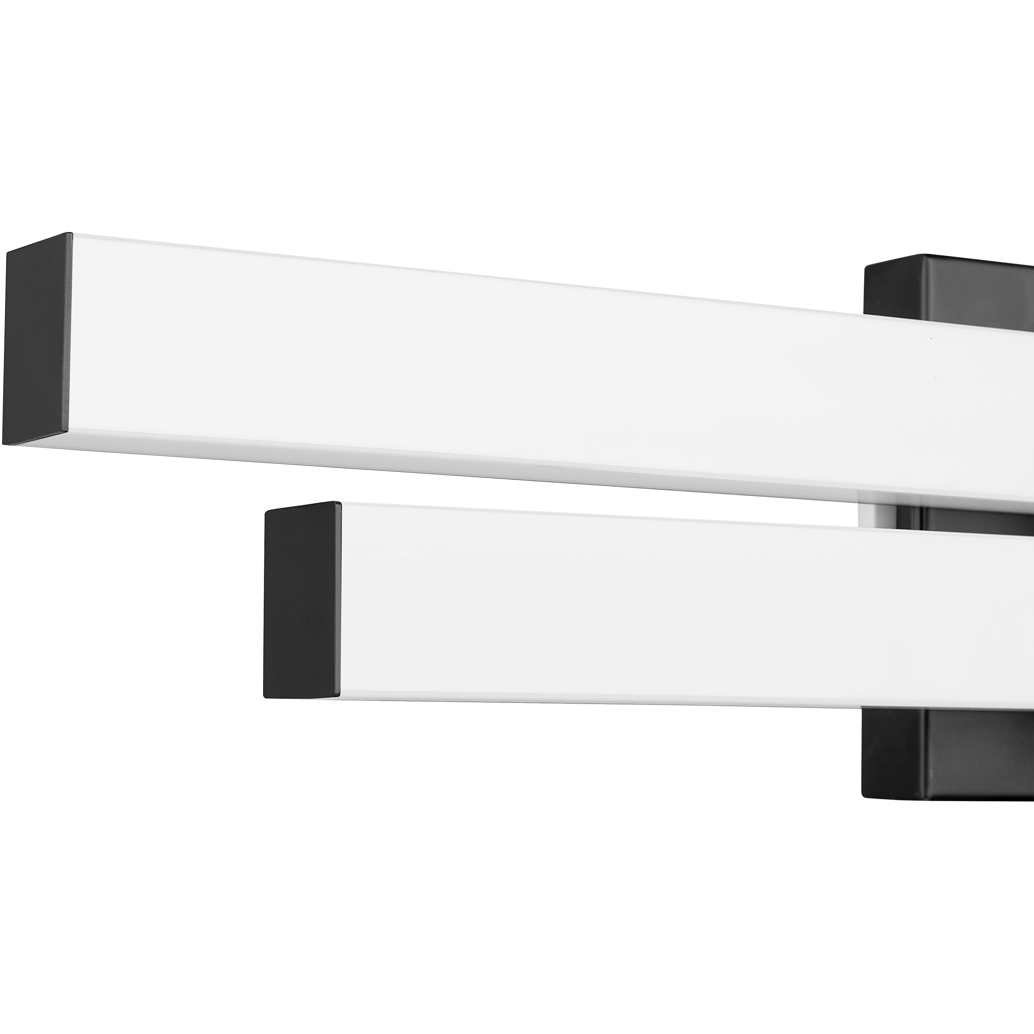 Zane LED 25 inch Matte Black Vanity Wall Light