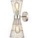 Alito 2 Light 7 inch Polished Nickel Wall Sconce Wall Light