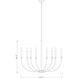 Haylie 8 Light 32.5 inch Matte Black and Brushed Nickel Chandelier Ceiling Light