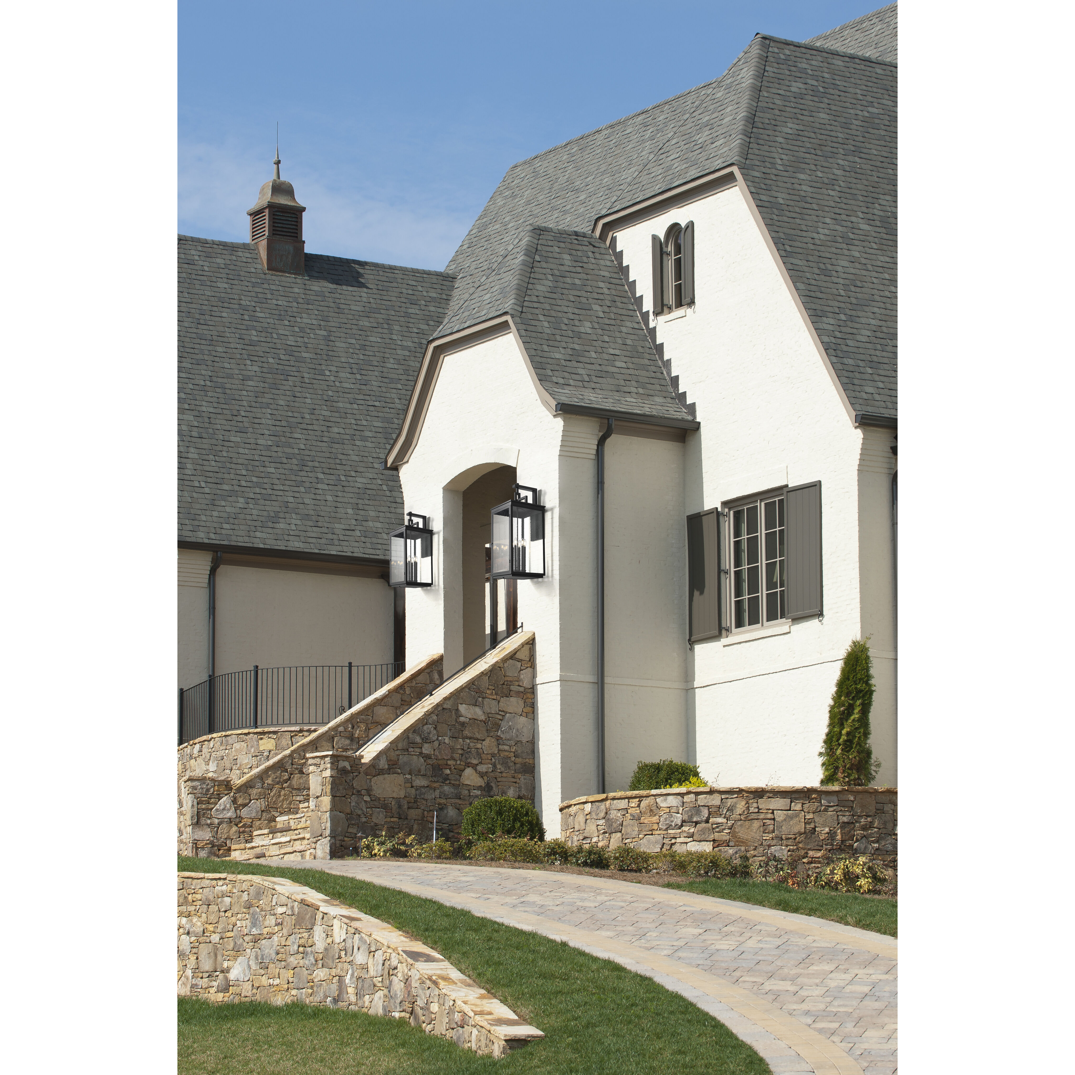 Hartwell 6 Light 36 inch Sand Black Outdoor Wall Light