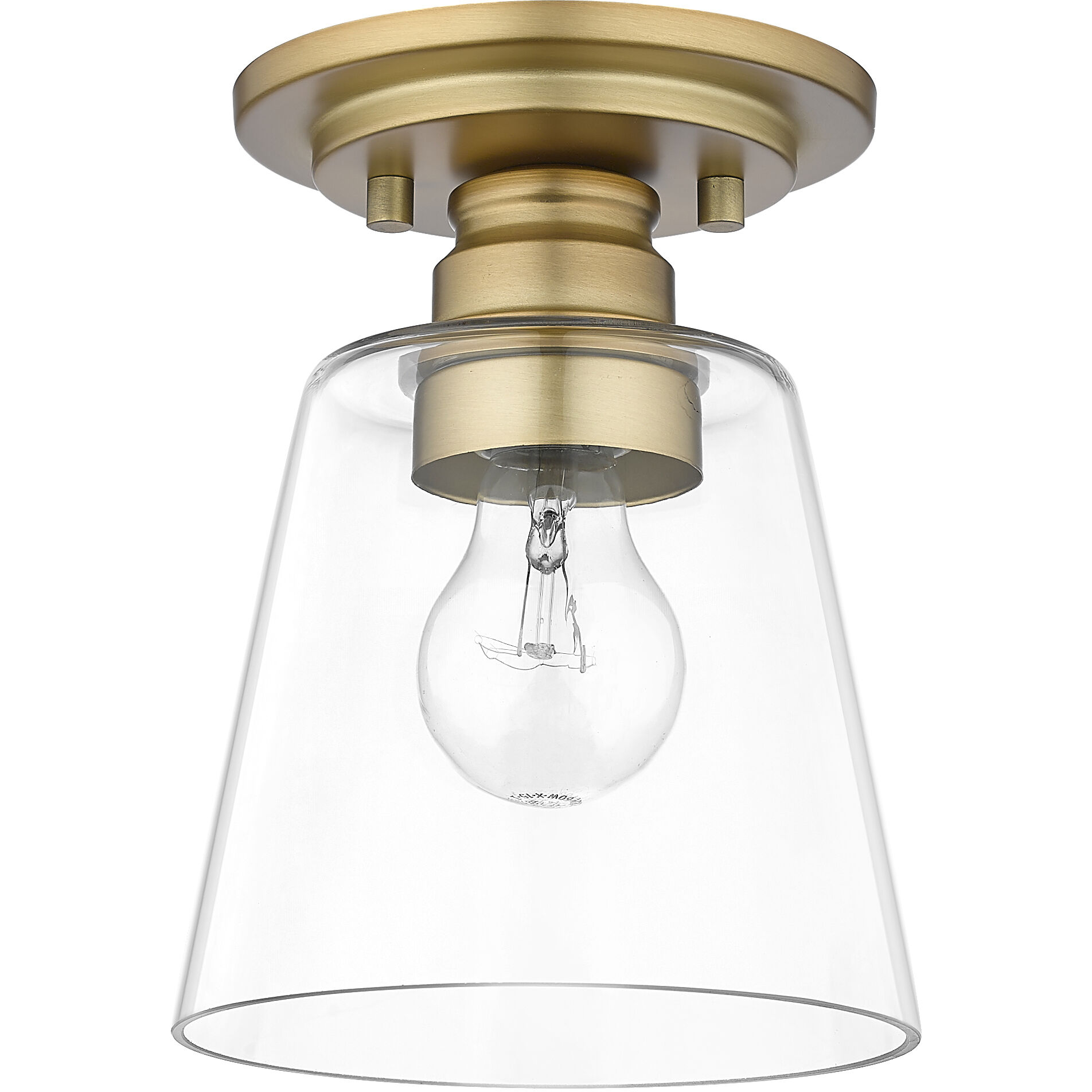 Annora 1 Light 7 inch Olde Brass Flush Mount Ceiling Light