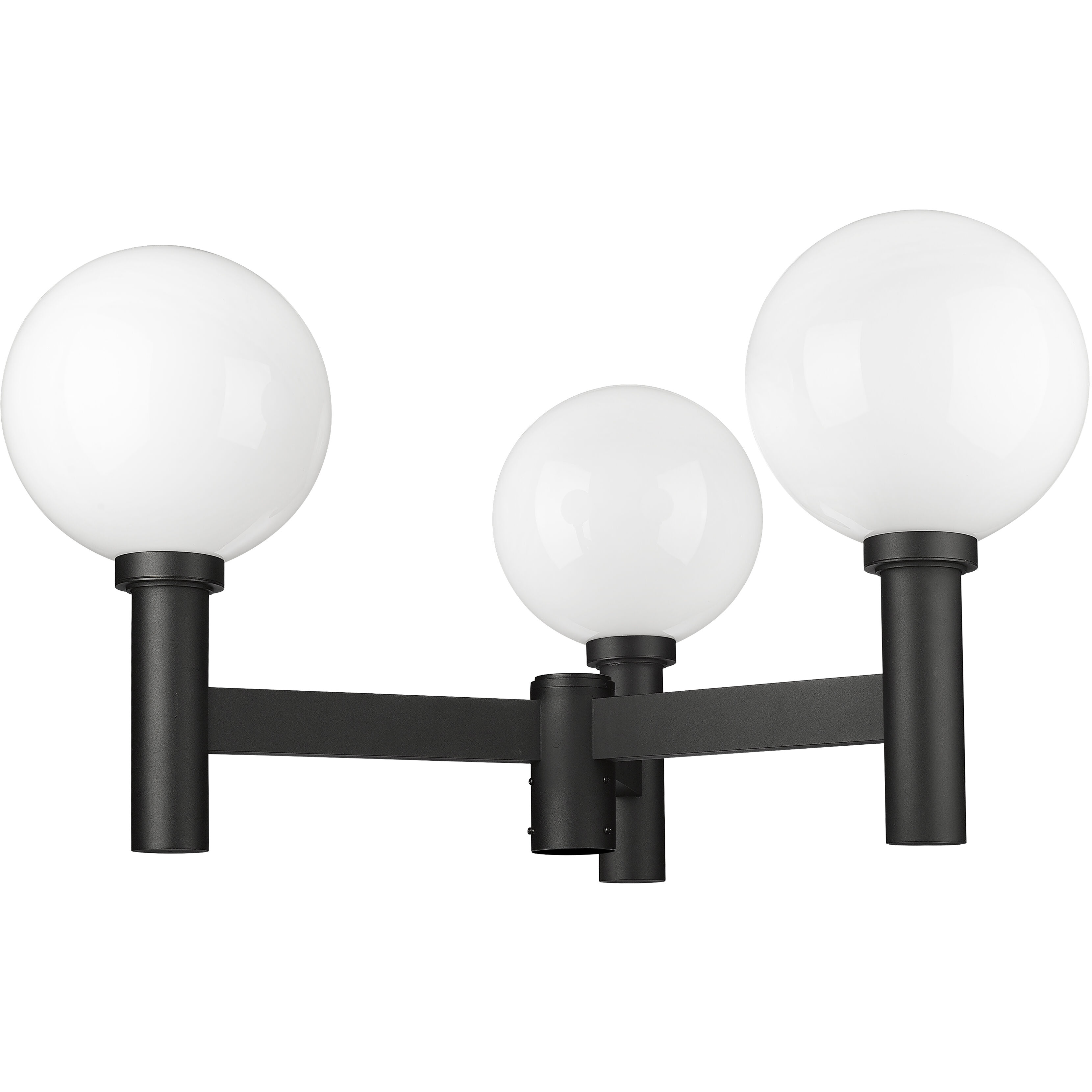 Laurent 3 Light 39 inch Black Outdoor Post Mount Fixture