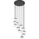 Renaud LED 28 inch Matte Black Chandelier Ceiling Light