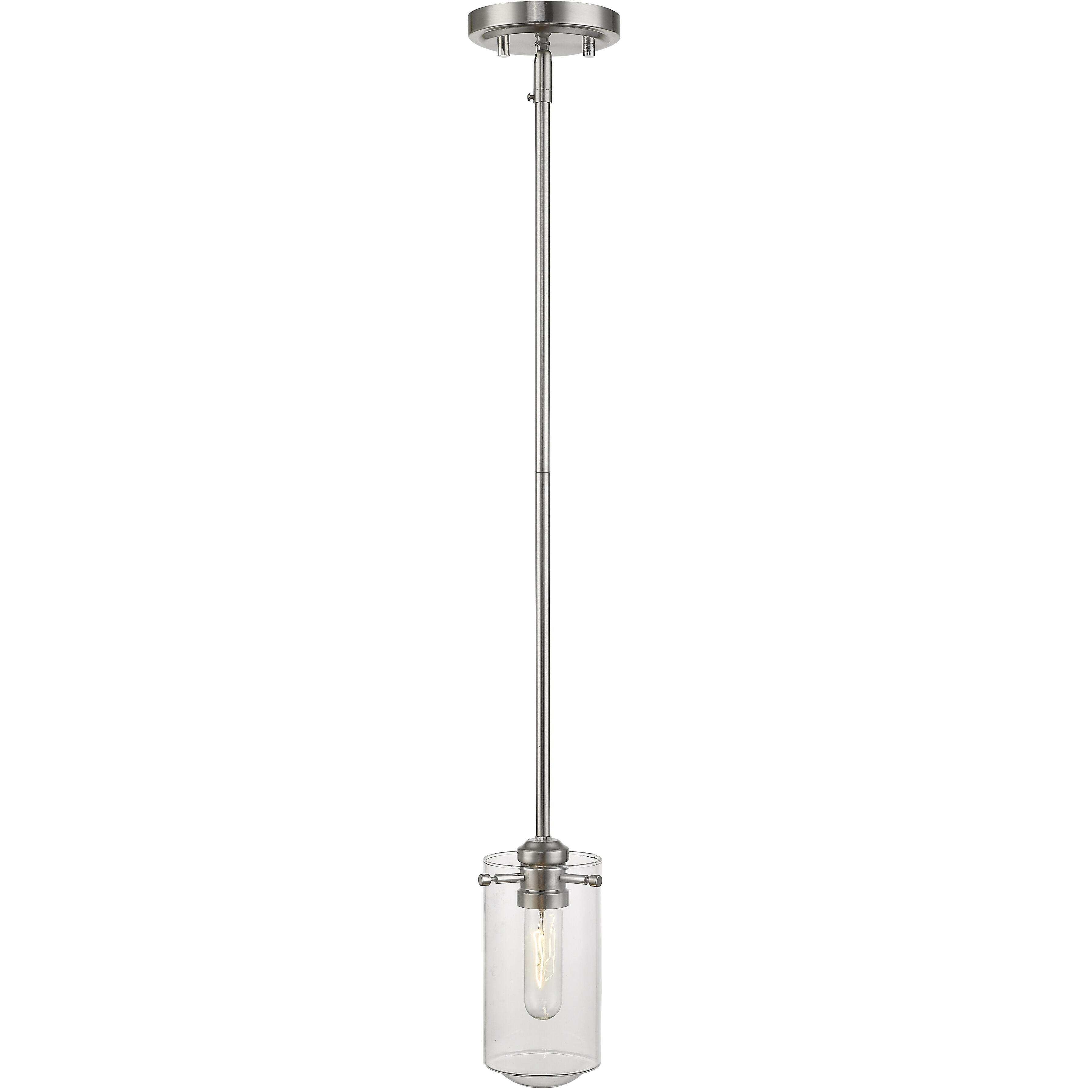 Delaney 1 Light 4 inch Brushed Nickel Pendant Ceiling Light