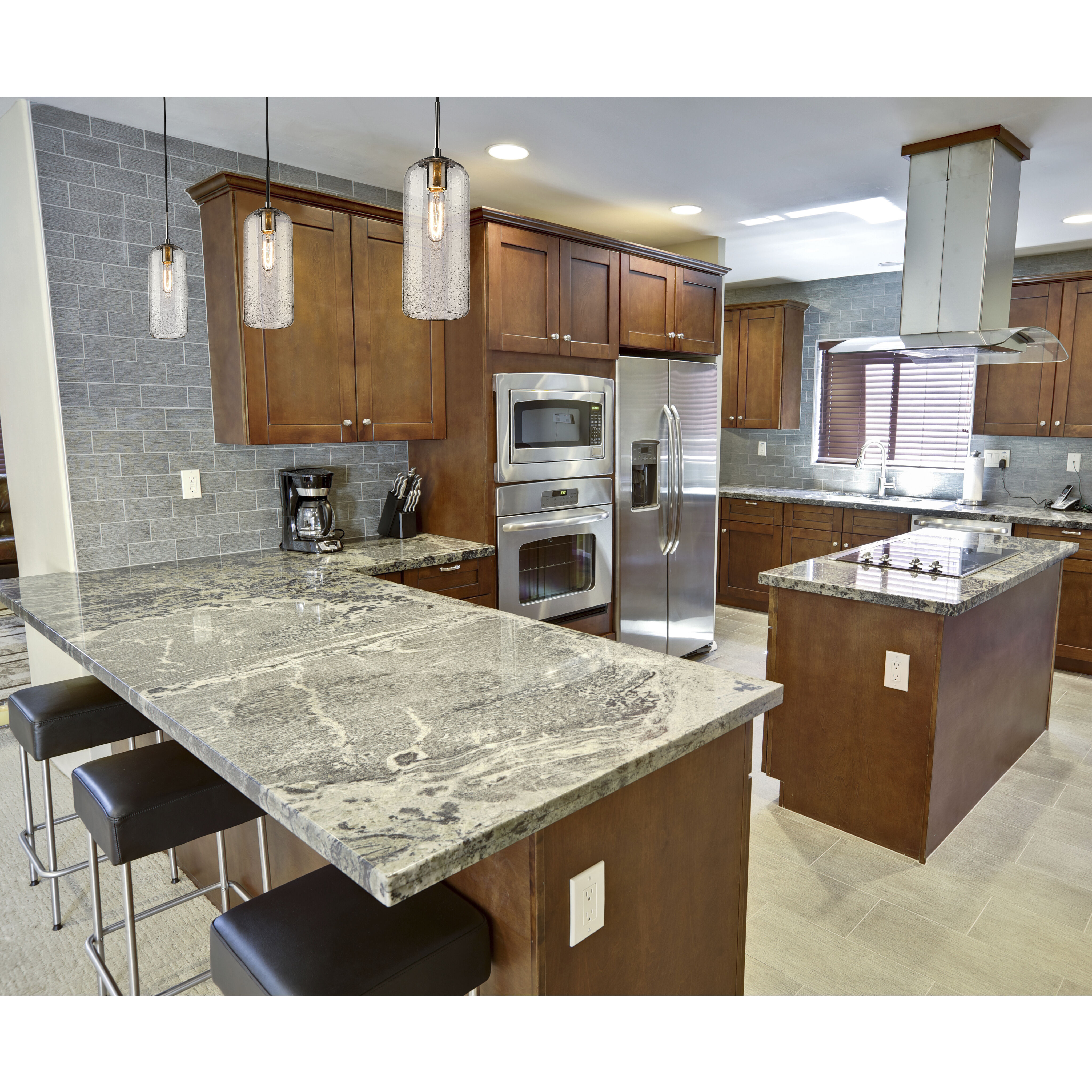 Monty 1 Light 5.25 inch Brushed Nickel Pendant Ceiling Light