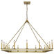 Barclay 16 Light 45 inch Olde Brass Chandelier Ceiling Light