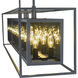 Infinity 16 Light 56 inch Misty Charcoal Linear Chandelier Ceiling Light