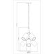 Lumina 9 Light 17 inch Matte Black Chandelier Ceiling Light