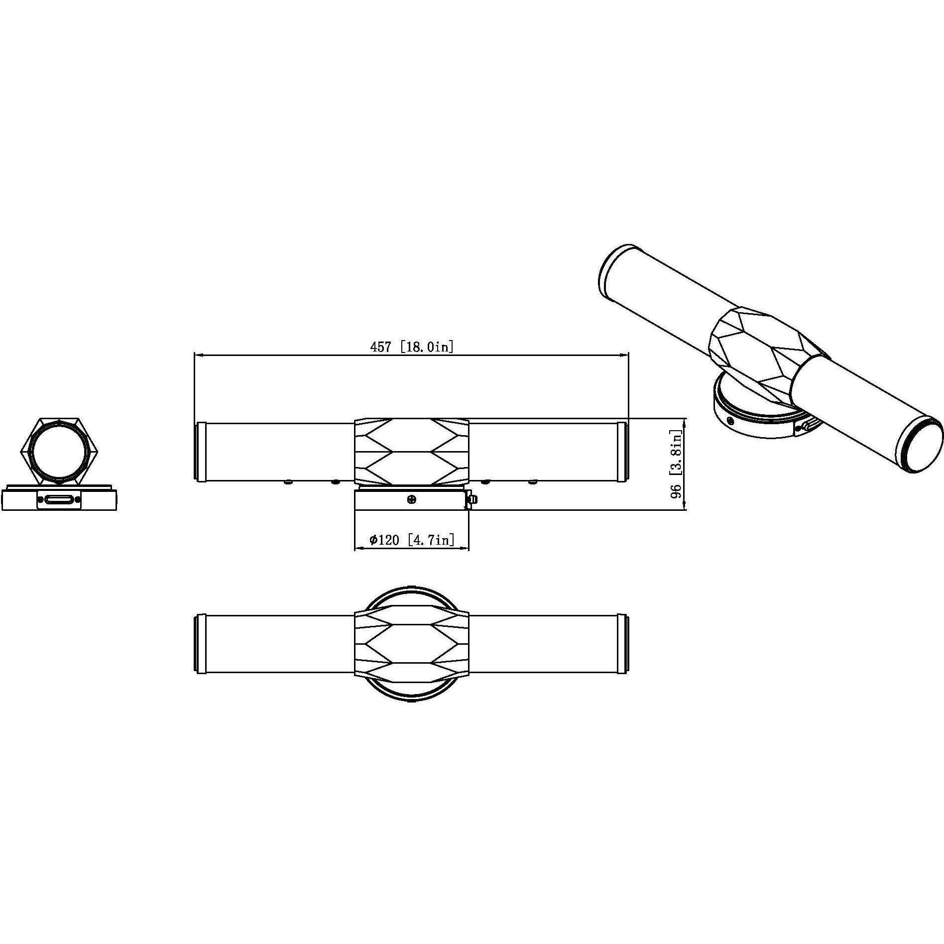 Cooper LED 18 inch Brushed Nickel Vanity Wall Light
