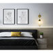 Arden 1 Light 4.5 inch Rubbed Brass Wall Sconce Wall Light