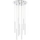 Forest LED 16 inch Chrome Chandelier Ceiling Light