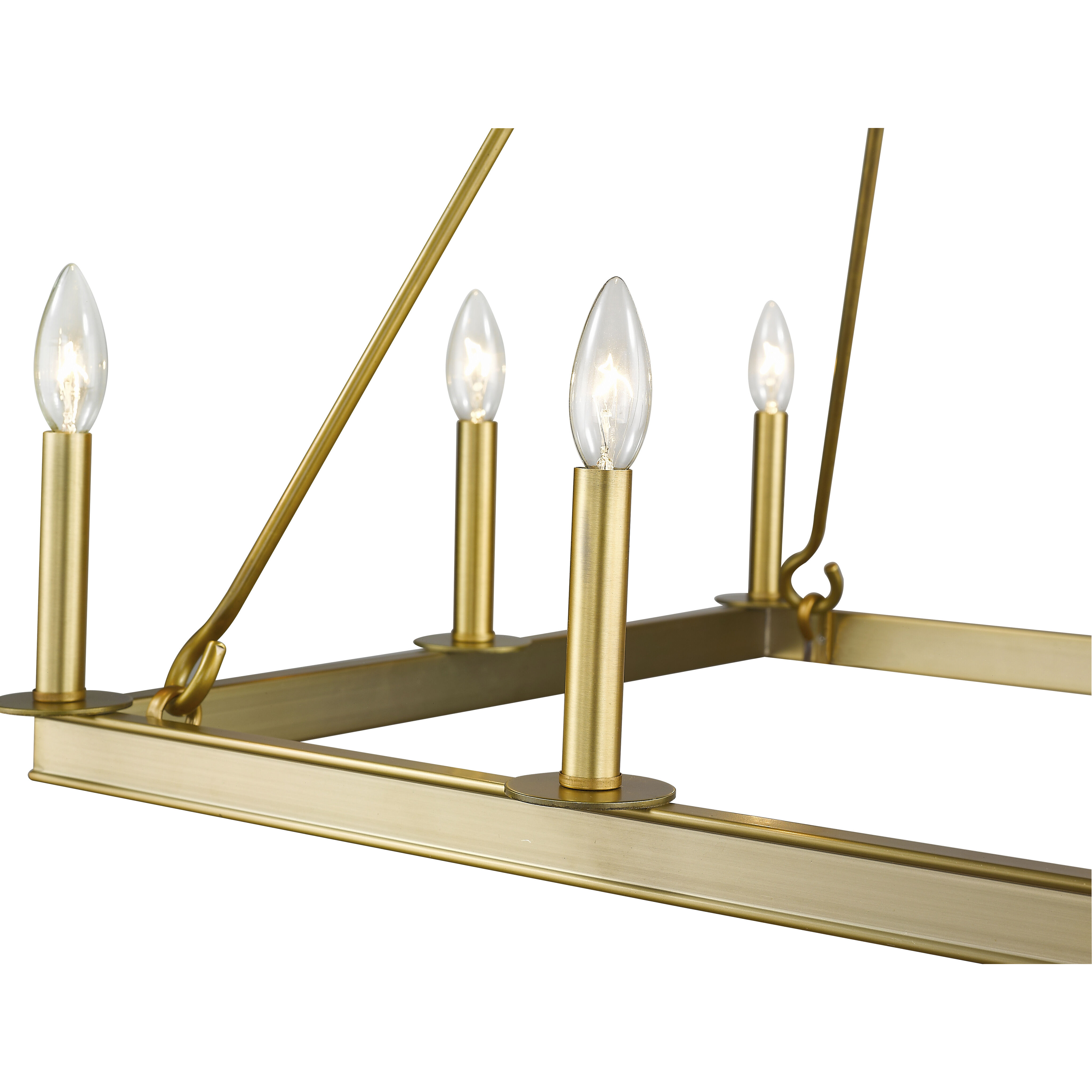 Barclay 8 Light 26 inch Olde Brass Chandelier Ceiling Light