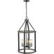 Kirkland 5 Light 16 inch Ashen Barnboard Chandelier Ceiling Light