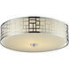 Elea 3 Light 20.5 inch Chrome Flush Mount Ceiling Light