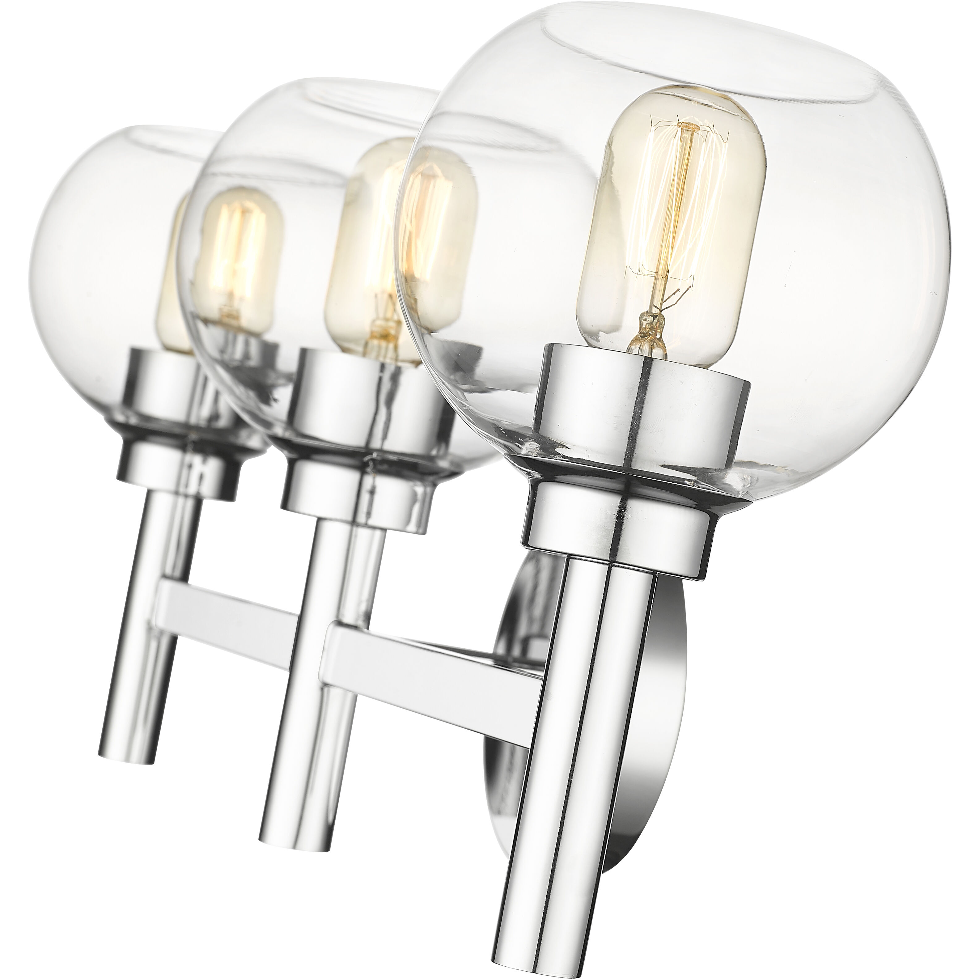 Sutton 3 Light 23.75 inch Chrome Vanity Wall Light